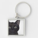 Search for black cat key rings Cute black cats