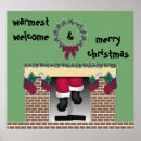 Search for christmas fireplace posters Claus