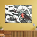 Search for robin bird canvas prints Snow