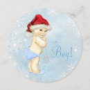 Search for santa baby shower invitations Blue