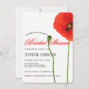 Search for poppy bridal shower invitations Garden