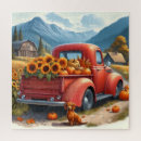 Search for red truck puzzles Farm