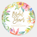 Search for tropical bridal shower stickers Luau
