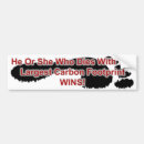 Search for footprints bumper stickers Carbon