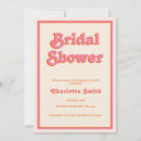 Search for pink and orange bridal shower invitations Modern