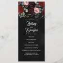 Search for black red wedding programmes Gold