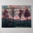 Search for egon schiele posters Four trees