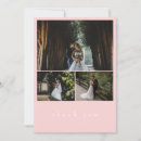 Search for pink black wedding thank you cards Minimalist