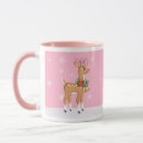 Search for pink reindeer mugs Rudolph