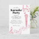 Search for karaoke night invitations Pink