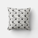 Search for paw print cushions Black and white