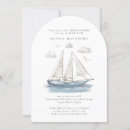Search for yacht bridal shower invitations Watercolor