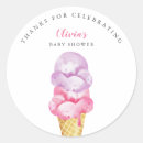 Search for pink ice cream cone stickers Watercolor