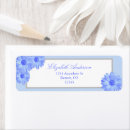 Search for light grey return address labels Dusty blue