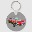 Search for 1957 chevy key rings Red