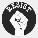 Search for resistance fist stickers Political