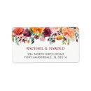Search for pink orange floral return address labels Rustic