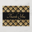 Search for art deco pattern postcards Black and gold