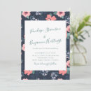 Search for navy and coral wedding invitations Minimalist