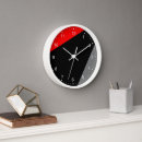 Search for modern in red black clocks Minimalist