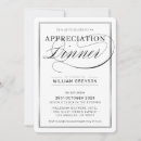 Search for appreciation dinner invitations Business