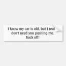 Search for pushing bumper stickers Tailgating