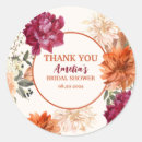 Search for fall bridal shower stickers Watercolor floral