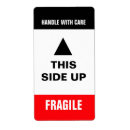 Search for this side up labels Warning