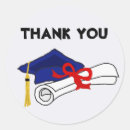 Search for graduation cap and diploma stickers Blue