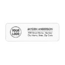 Search for add your logo return address labels Professional black
