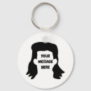 Search for hairstyle key rings Black and white