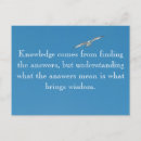 Search for insightful postcards Wisdom