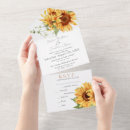 Search for sunflower bouquet wedding invitations Watercolor