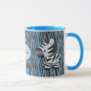 Search for blue zebra mugs Cute