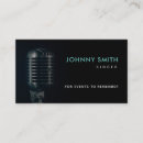 Search for voice over business cards Singer