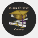 Search for class reunion stickers Black and gold