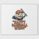 Search for vintage baseball wrapping paper Halloweenparty