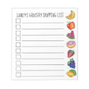 Search for grocery list notepads Checklist