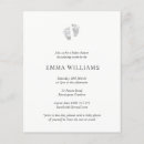 Search for baby footprint invitations Simple