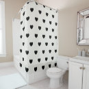 Search for black heart shower curtains Girly