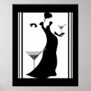 Search for art deco lady posters Black