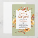 Search for cheers to 60 years birthday invitations Sixty