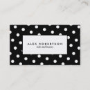 Search for polka dot business cards Minimalist