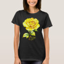 Search for yellow rose tshirts Watercolor