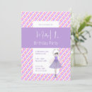 Search for ballerina 1st birthday invitations Floral