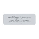 Search for blue and black return address labels Modern