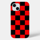 Search for red checks iphone cases Red and black