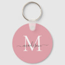 Search for blush pink key rings Monogrammed
