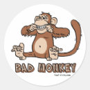 Search for bad monkey stickers Cartoon