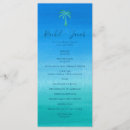 Search for tropical wedding programmes Palm tree